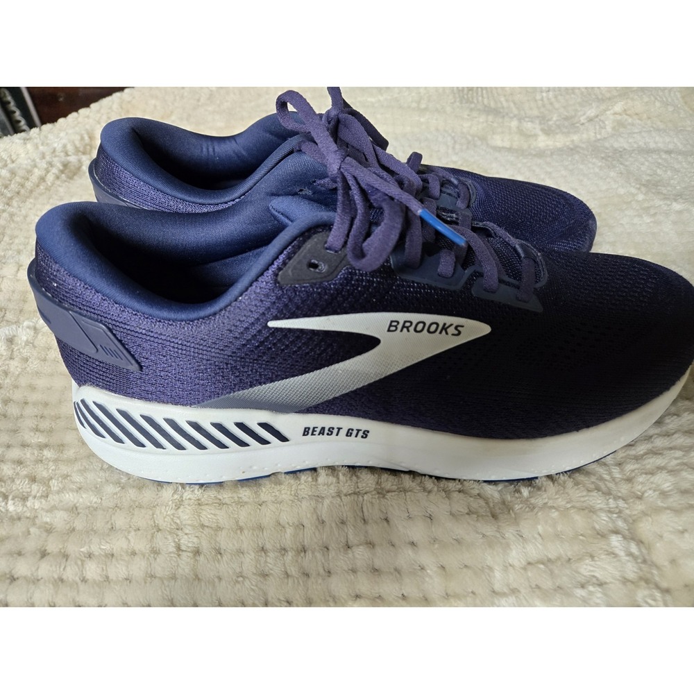 Brooks Beast GTS Men's Running Sneakers US 12 4E Blue/White Mesh Cushioned